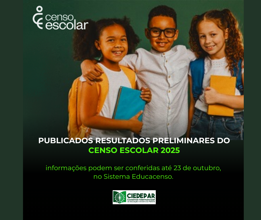 Publicados resultados preliminares do Censo Escolar 2025