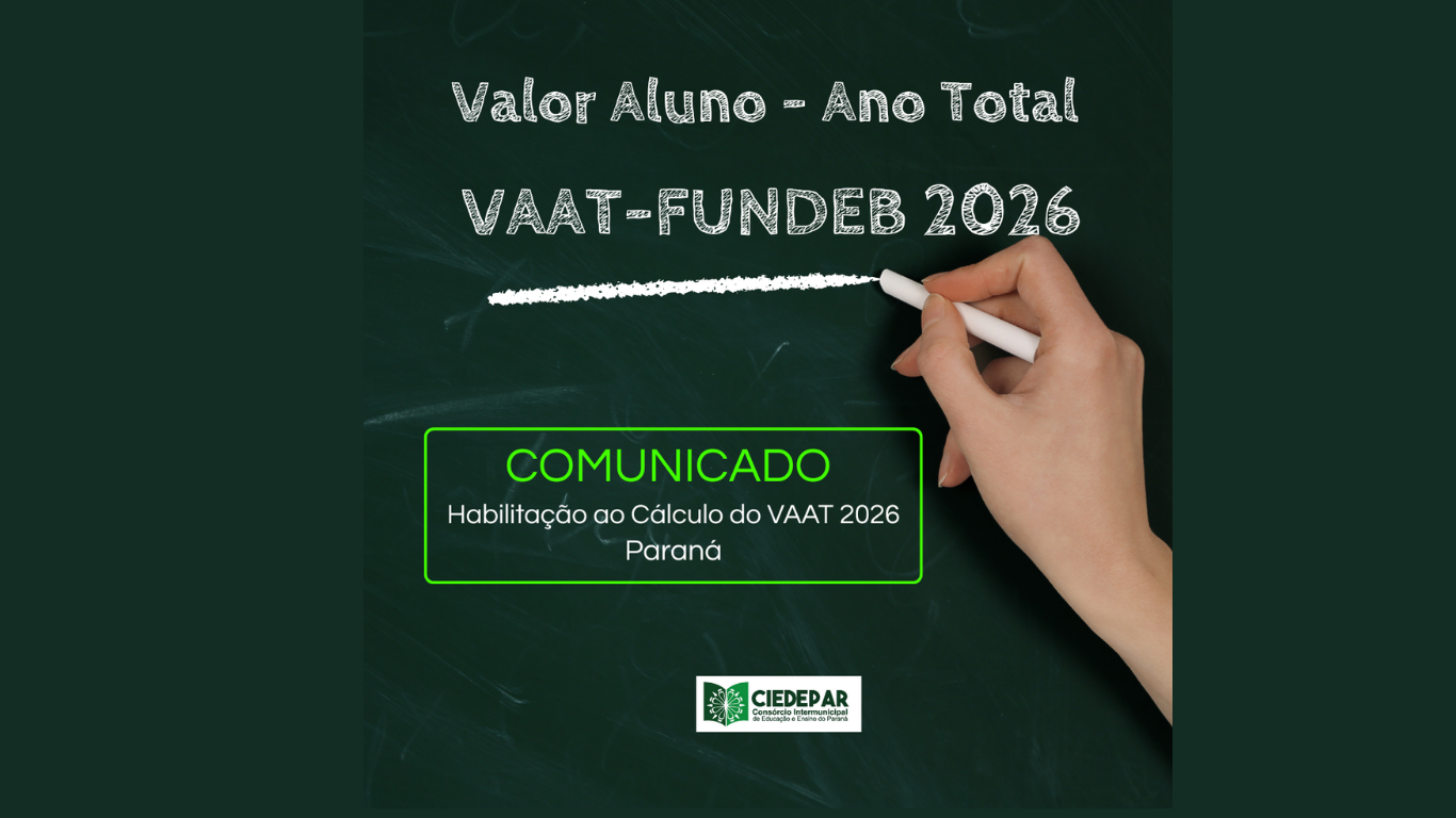COMUNICADO: Habilitação ao Cálculo do VAAT 2026 - PARANÁ