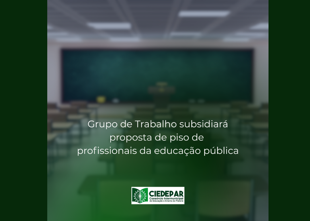 Grupo de Trabalho subsidiará proposta de piso de profissionais da educação pública