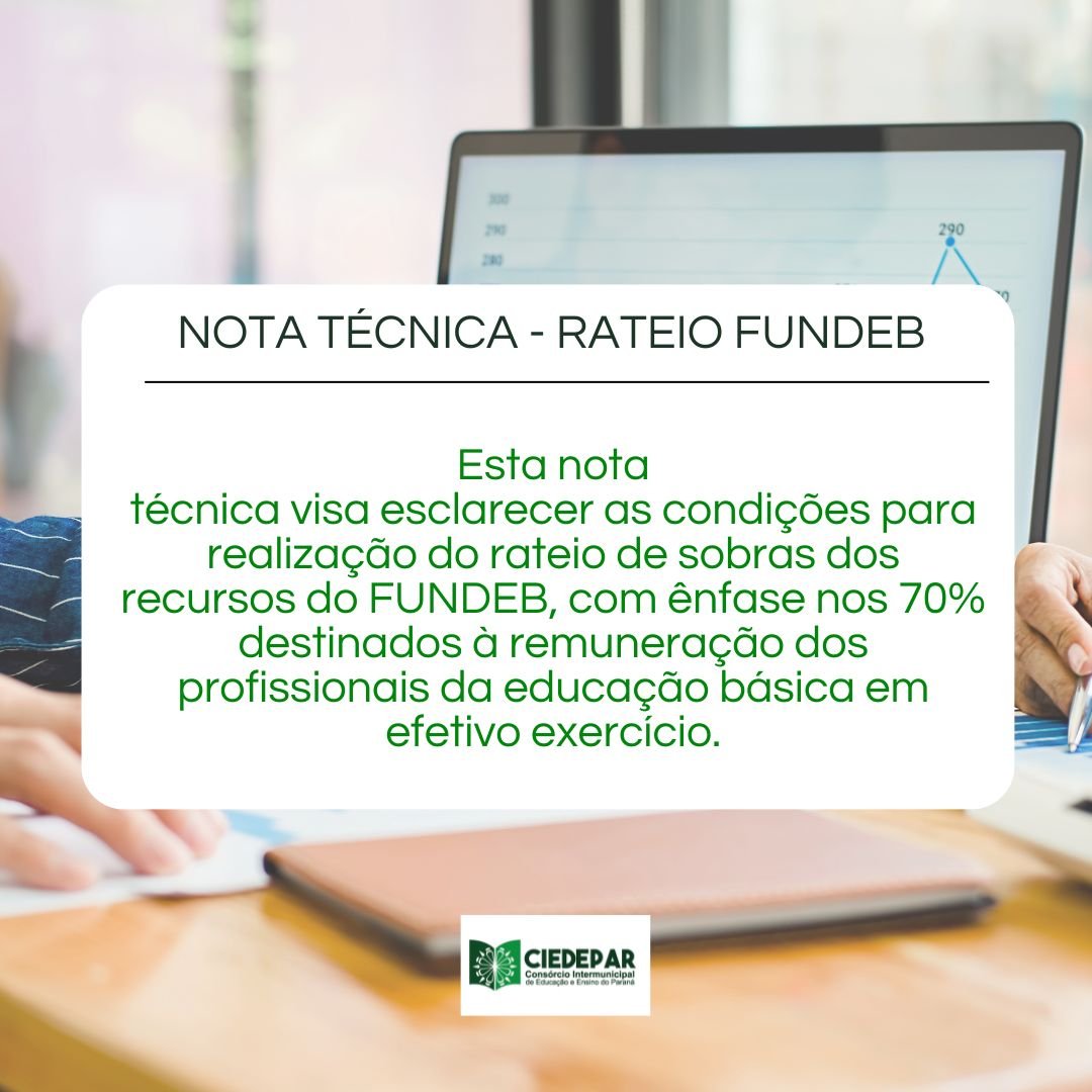 Nota Técnica - Rateio Fundeb