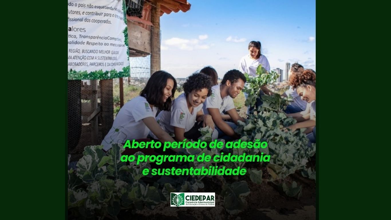 Aberto período de adesão ao programa de cidadania e sustentabilidade