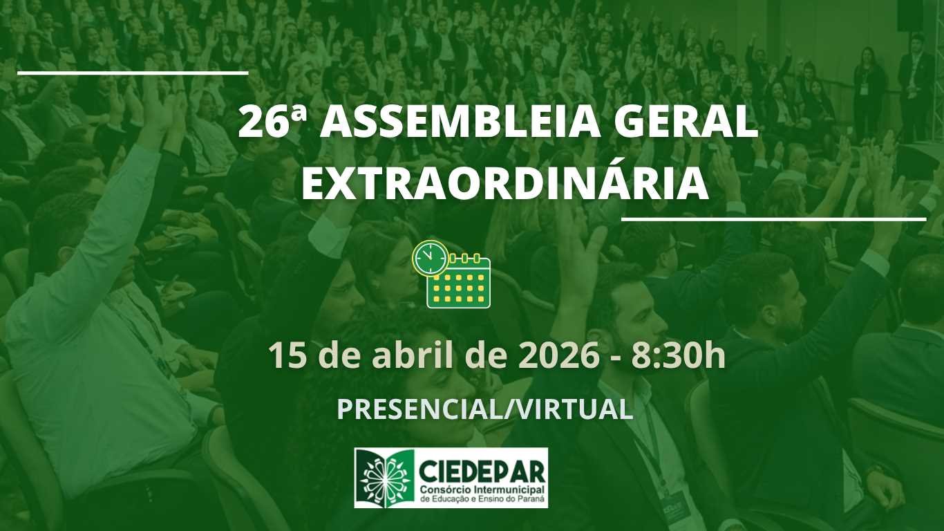 EDITAL DE CONVOCAÇÃO DA 26ª. ASSEMBLEIA GERAL EXTRAORDINÁRIA