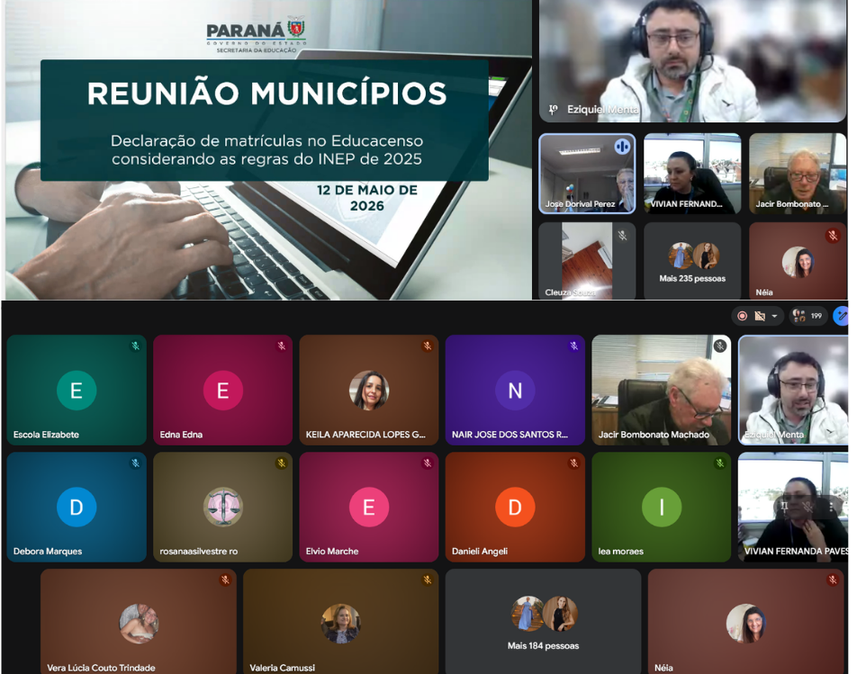 Em parceria com a SEED-PR, CIEDEPAR promove live técnica sobre Censo Escolar