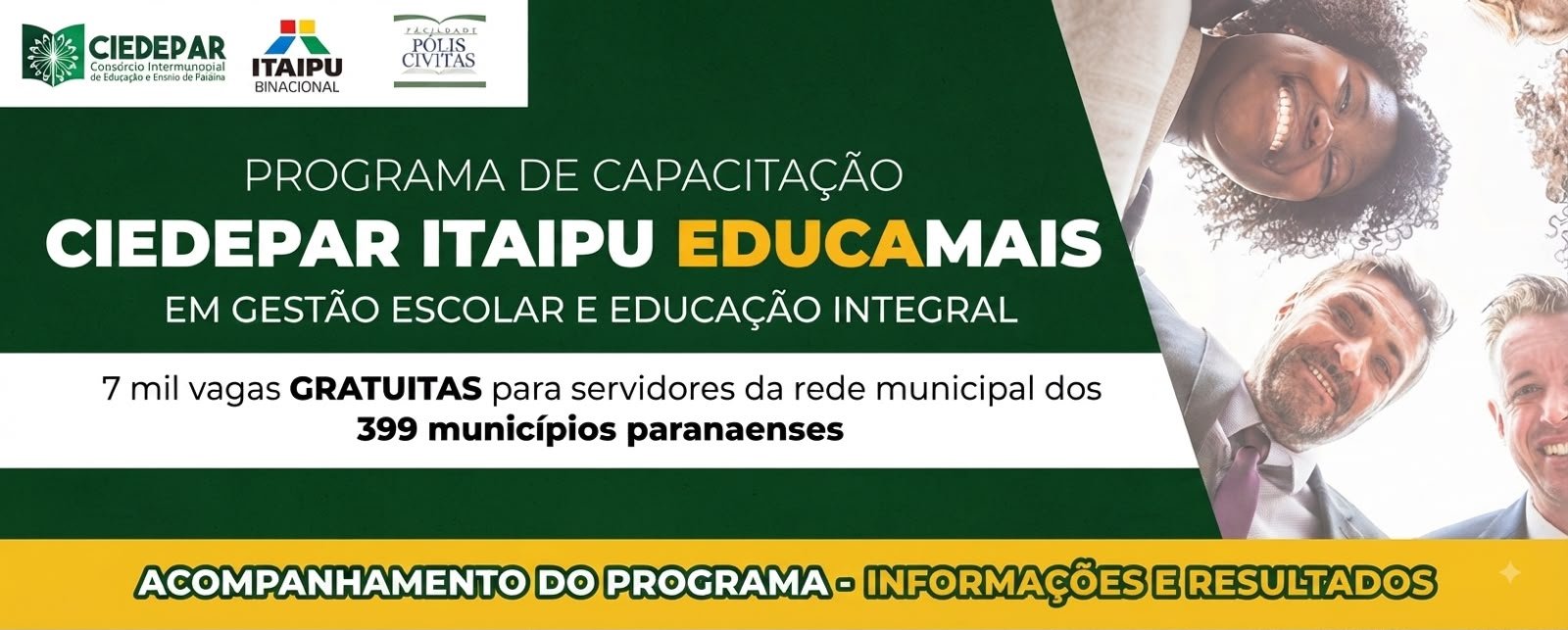 CIEDEPAR divulga inscrições deferidas, indeferidas e cadastro de reserva do Programa Educamais CIEDEPAR Itaipu
