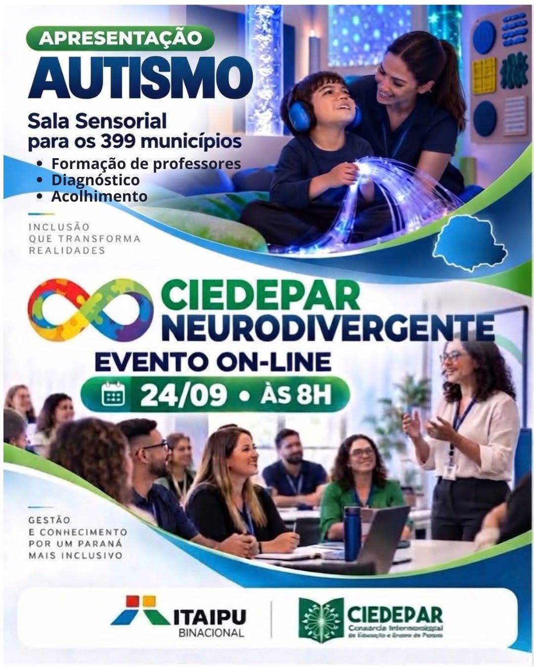 Ciedepar propõe salas sensoriais para os 399 municípios do Paraná