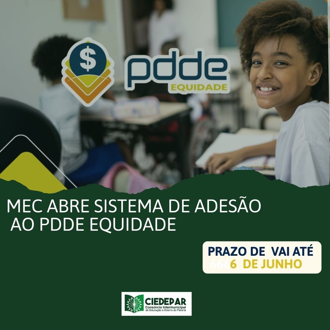 MEC abre sistema de adesão ao PDDE Equidade
